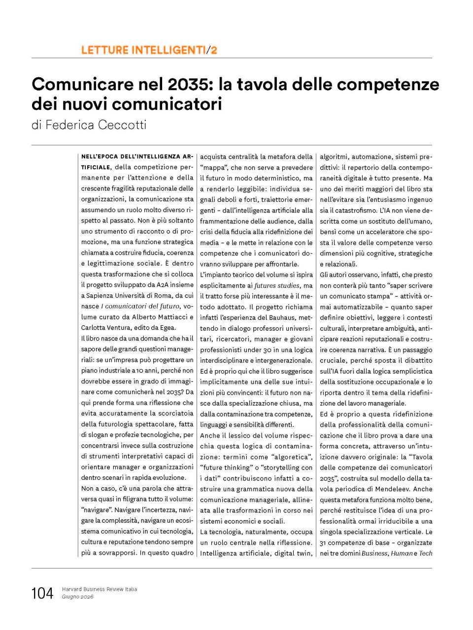 Comunicare nel 2035: la tavola delle competenze dei nuovi comunicatori