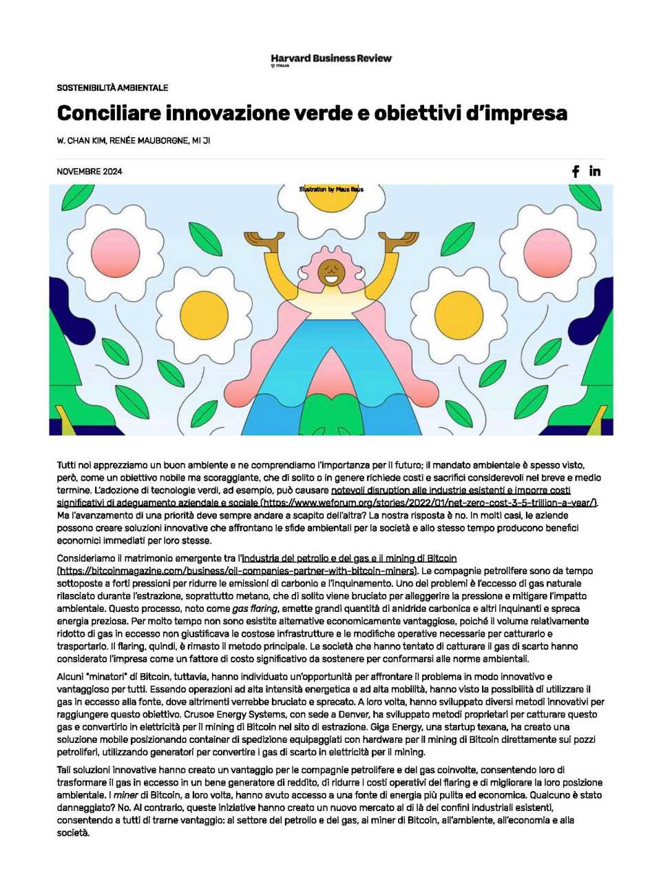 Conciliare innovazione verde e obiettivi d’impresa