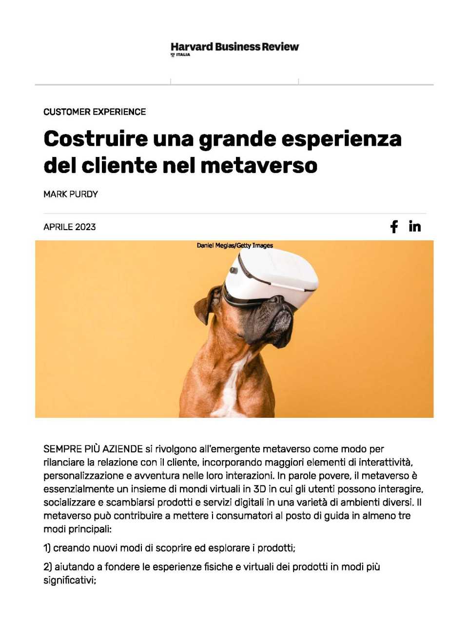 AGGIORNAMENTO PERMANENTEIN PRESENZA
Esplorare il Metaverso: disruption, sfide ed opportunità del marketing nel Web 3.0.
Incontro con experience di VR e altri tool digitali