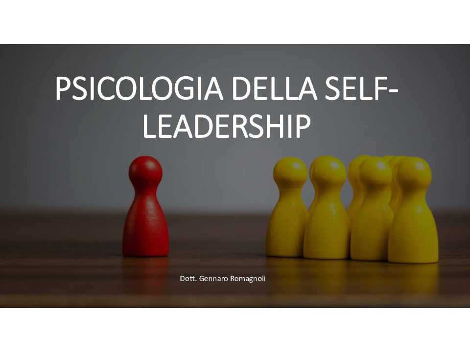 AMBROSETTI MANAGEMENT (*)IN PRESENZA E VIA WEB
Self-leadership: ascolta te stesso per risultati e performance migliori