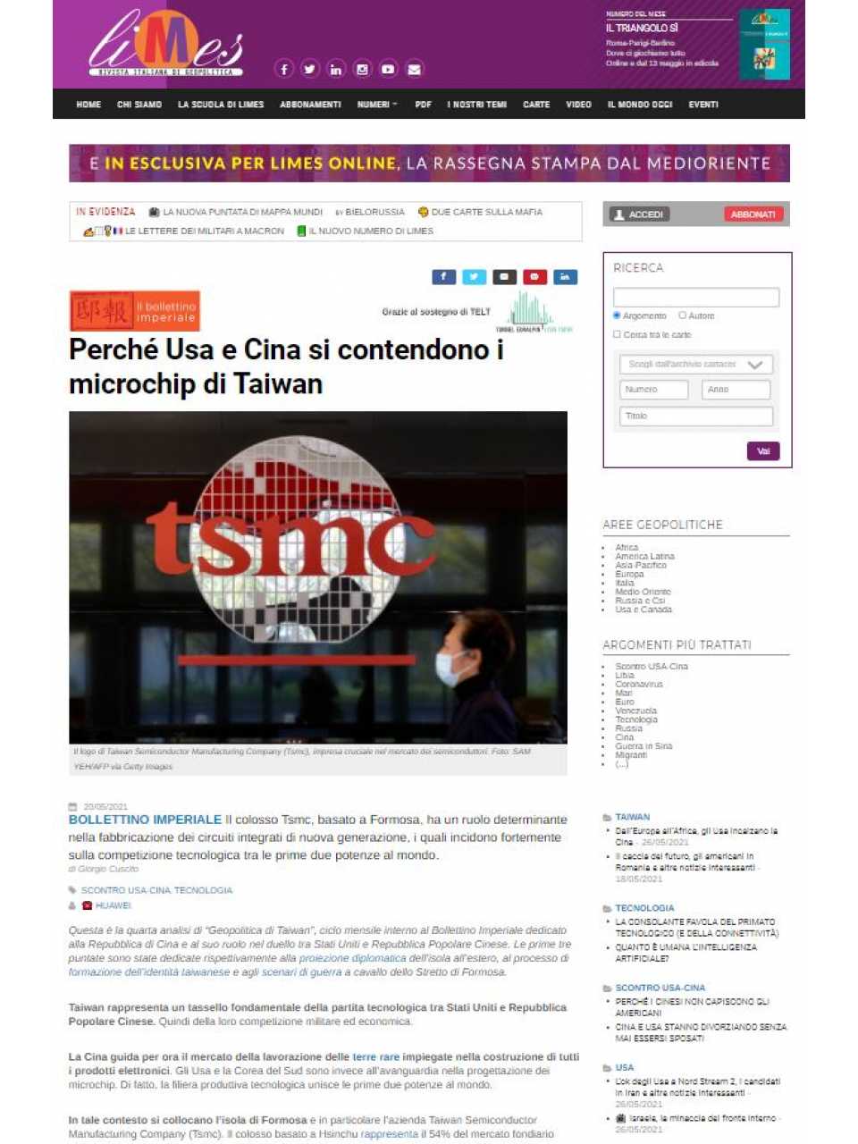 TEHA LIVEVIA WEBThe global geopolitical scenario (Q22021)