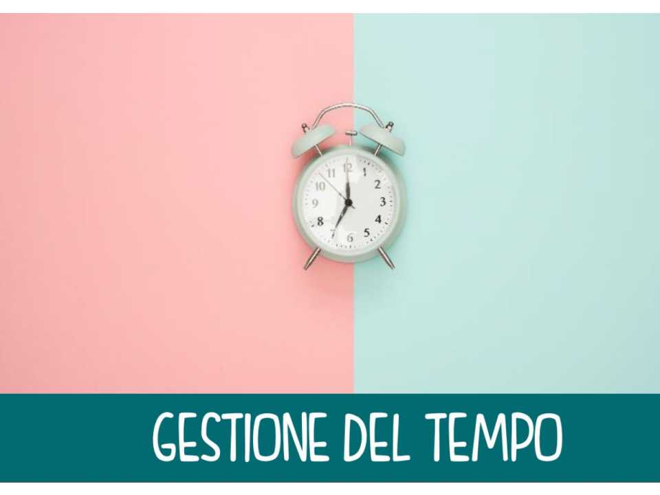 TEHA MANAGEMENT (*)VIA WEBTime management: gestire al meglio una risorsa preziosa