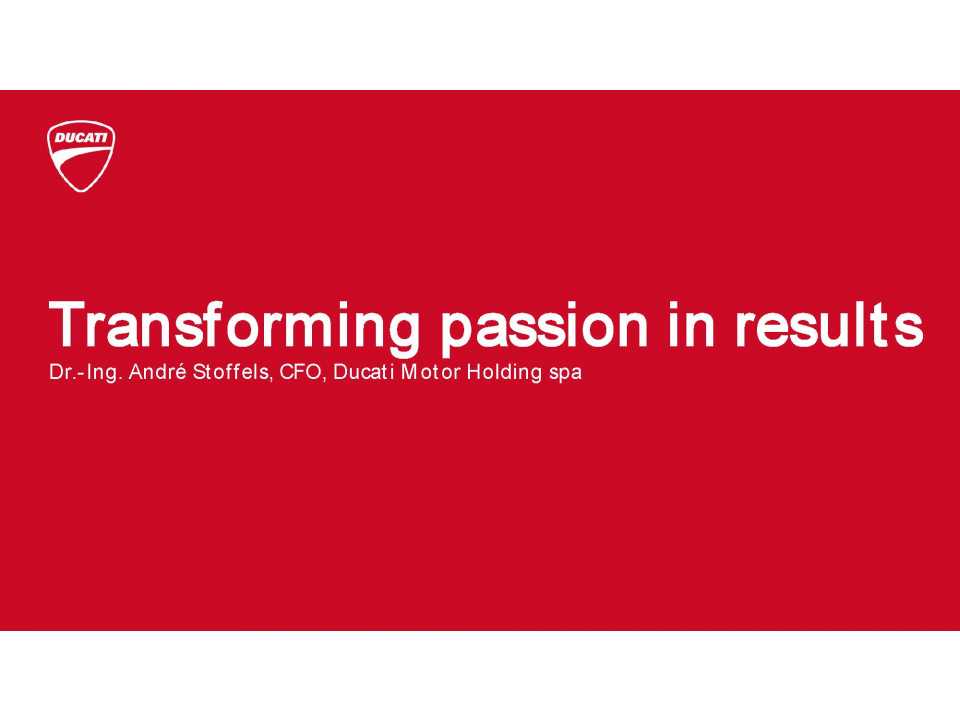 Transforming passion in results