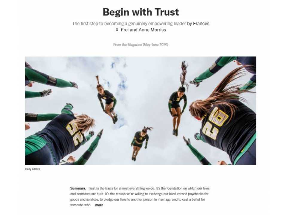 Begin with trust