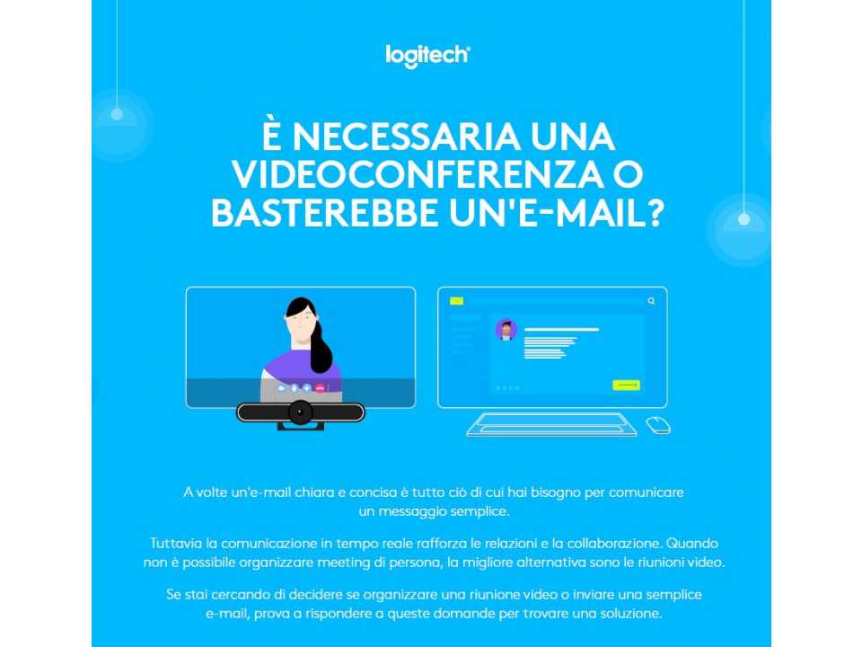 È necessaria una videoconferenza o basterebbe un'e-mail?