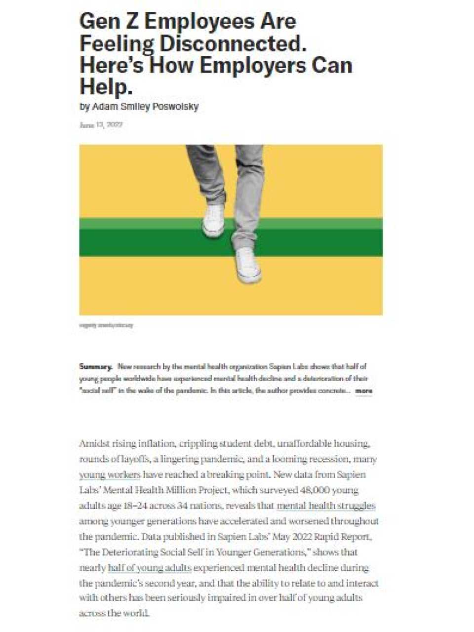 Gen Z employees are feeling disconnected. Here’s how employers can help