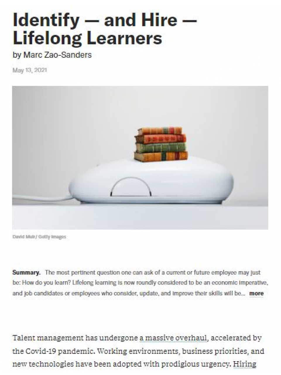 TEHA LIVEVIA WEBSmart growth: improving yourself and your team to improve the company