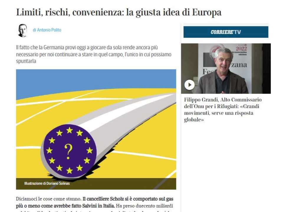 AGGIORNAMENTO PERMANENTEIN PERSON
The consequences of the present and the future of Italy