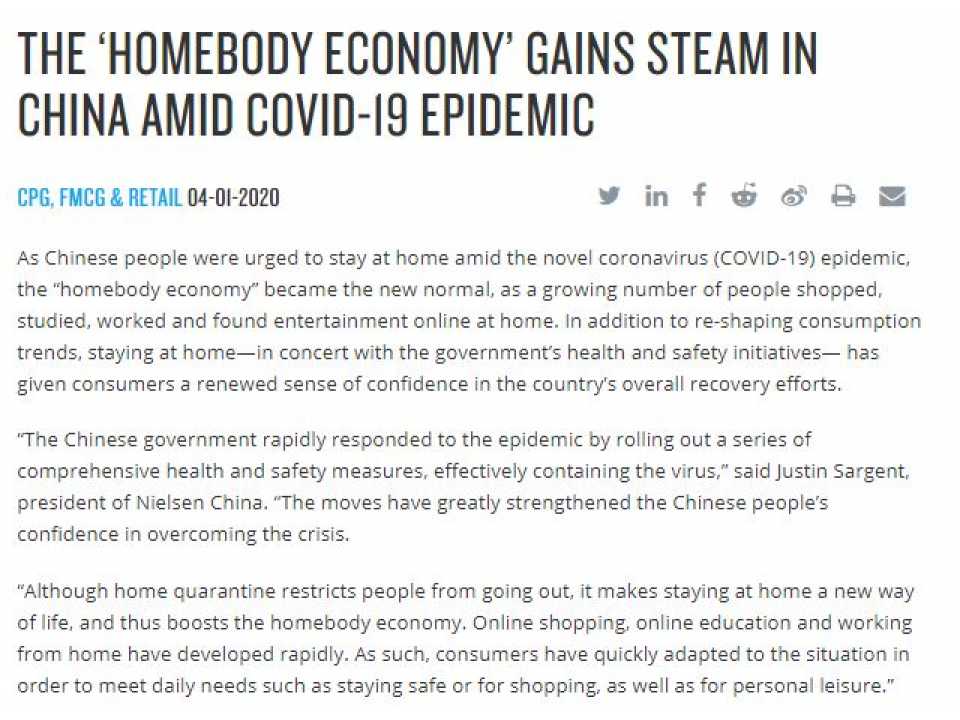 The homebody economy gains steam in china amid covid-19 epidemic