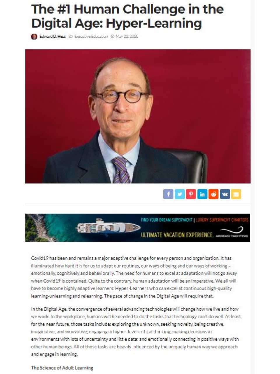 The #1 human challenge in the digital age: hyper-learning