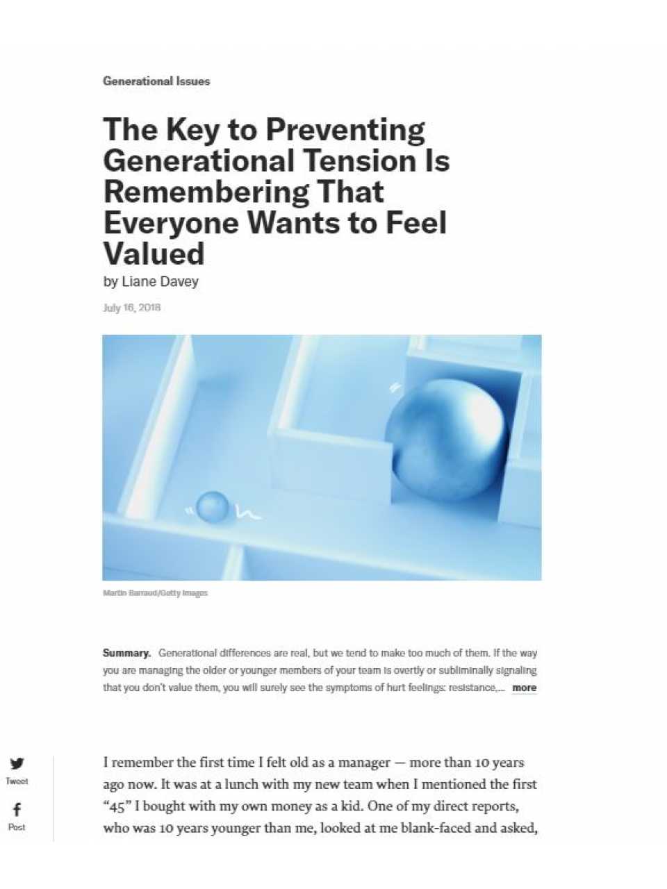 The key to preventing generational tension is remembering that everyone wants to feel valued