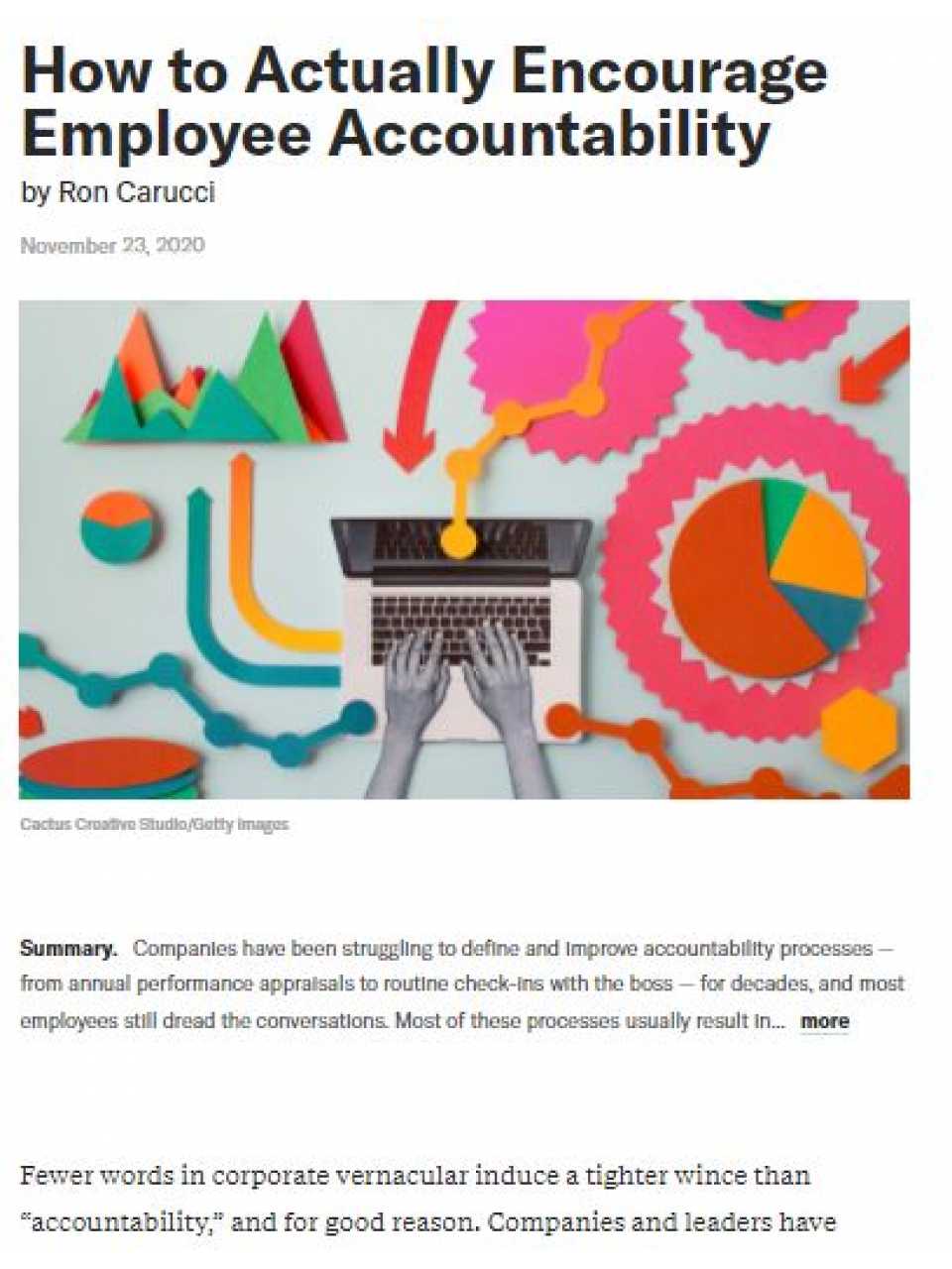 How to actually encourage employee accountability