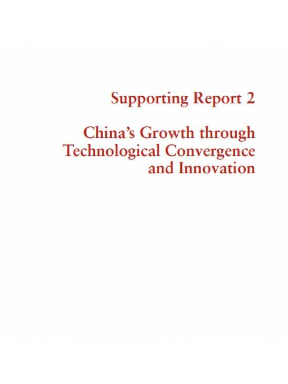 China’s growth through technological convergence and innovation
