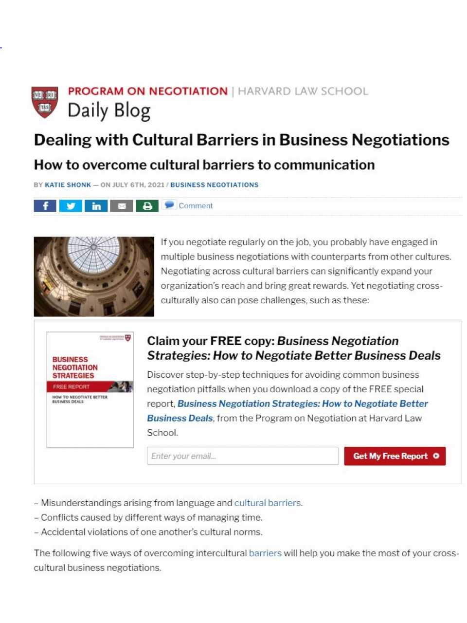 Dealing with cultural barriers in business negotiations