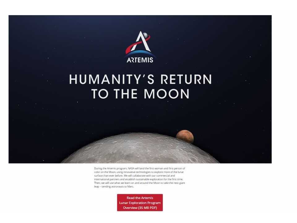 Humanity's return to the moon