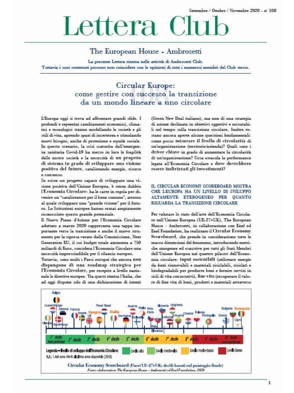 AGGIORNAMENTO PERMANENTEVIA WEB
Anteprima del Workshop
Lo scenario dell’economia e della finanza