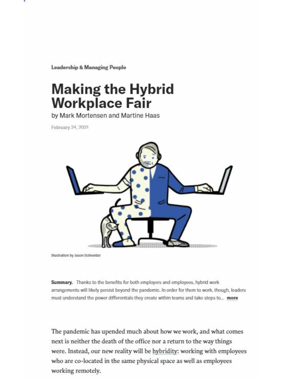 Making the hybrid workplace fair