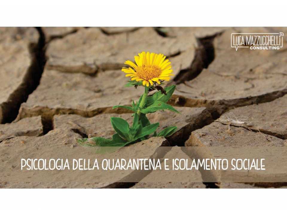 AGGIORNAMENTO PERMANENTEVIA WEBPsicologia della quarantena e isolamento sociale
