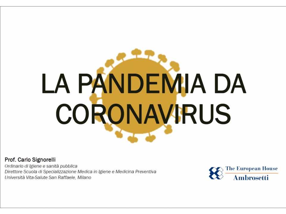 AGGIORNAMENTO PERMANENTEVIA WEBCoronavirus in Italia: stato dell'arte e previsioni per le prossime settimane
