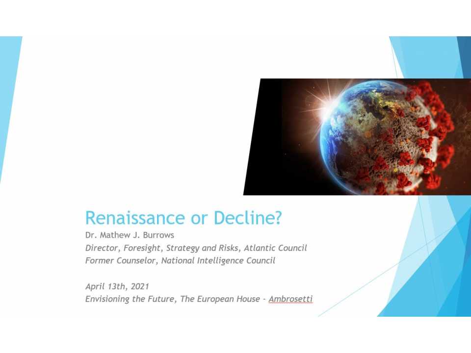 AGGIORNAMENTO PERMANENTEVIA WEB
VIA WEB
Envisioning the future: uno sguardo verso il 2040