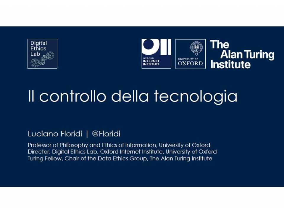 Il controllo della tecnologia