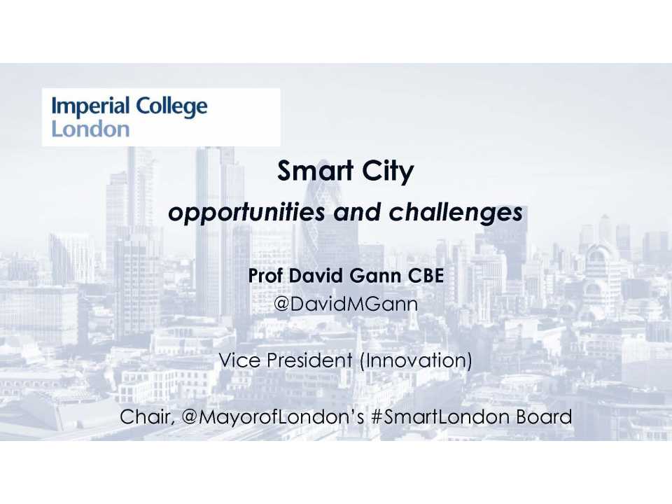 Smart City. Opportunities and challenges