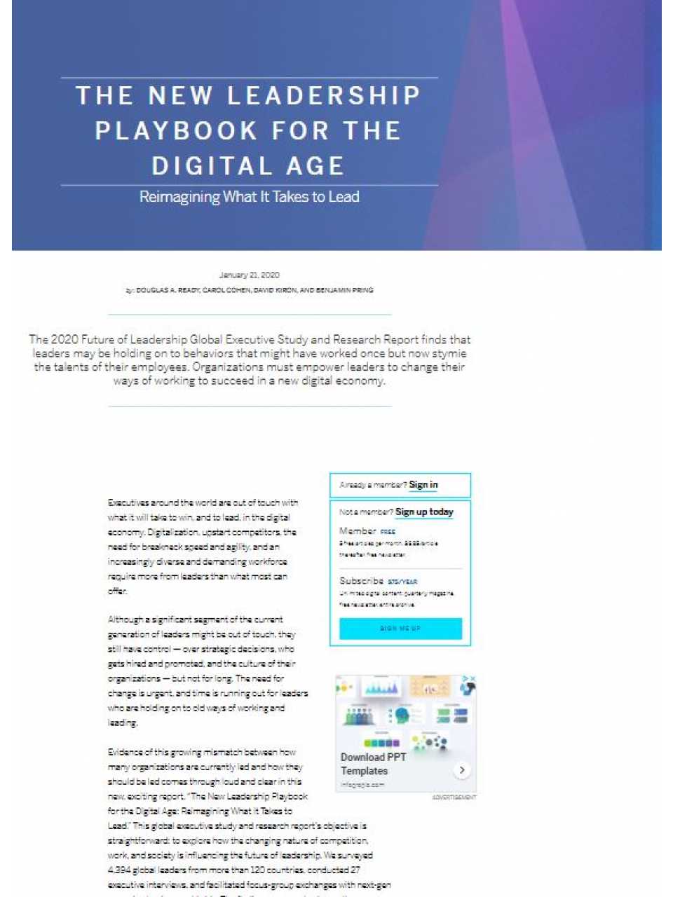 The new leadership playbook for the digital age