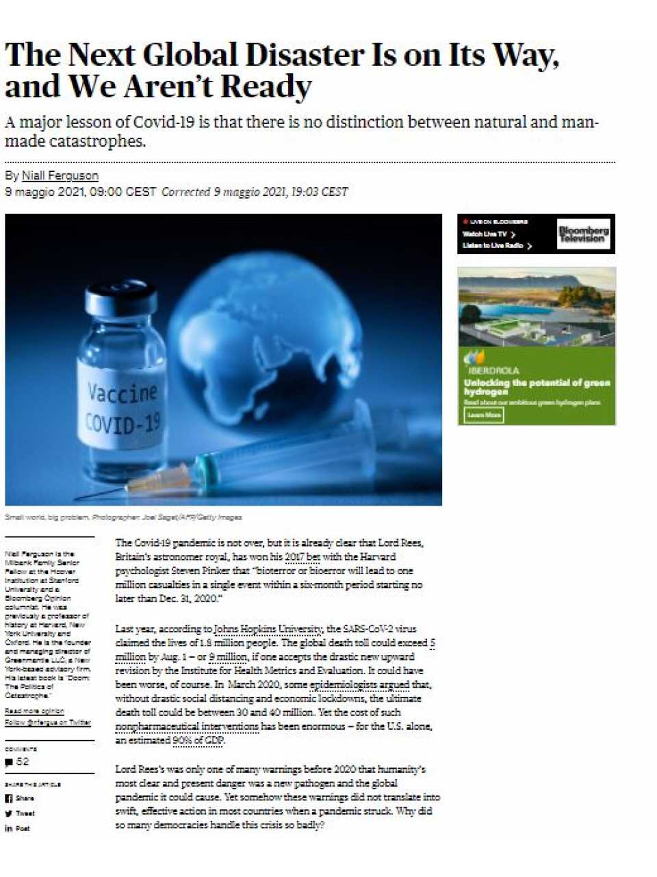 AGGIORNAMENTO PERMANENTEIN PERSON AND VIA WEB
Preview of the Forum
Intelligence on the World, Europe, and Italy