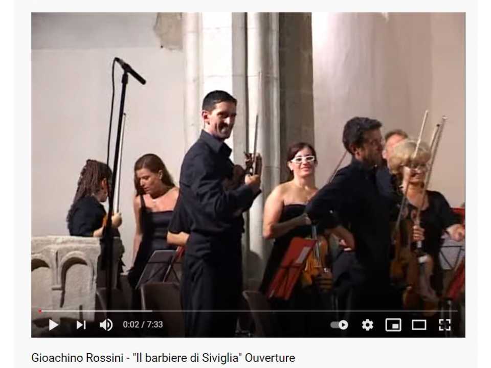 Gioachino Rossini - Il barbiere di Siviglia Ouverture - direzione del Maestro Agiman