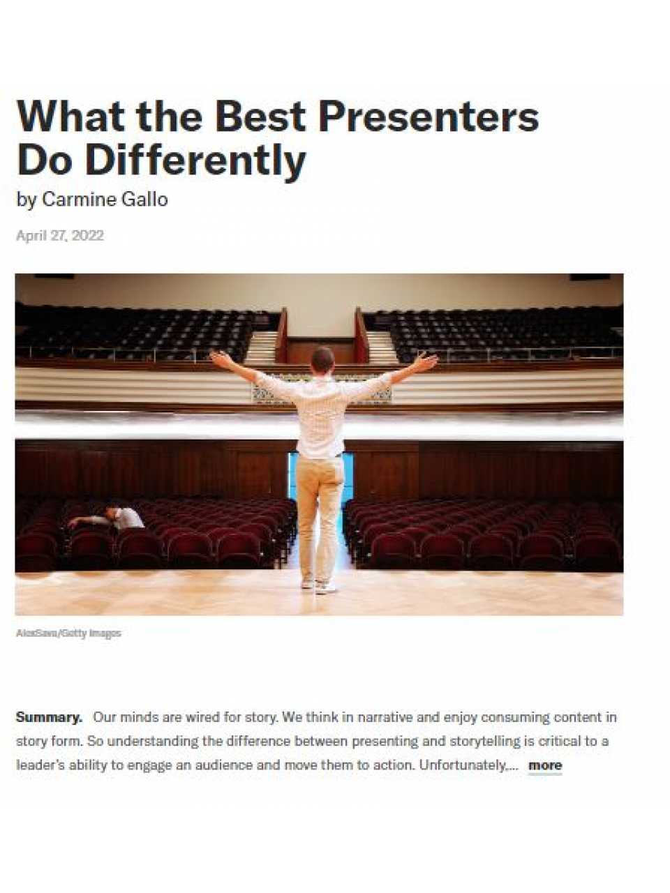 What the best presenters do differently
