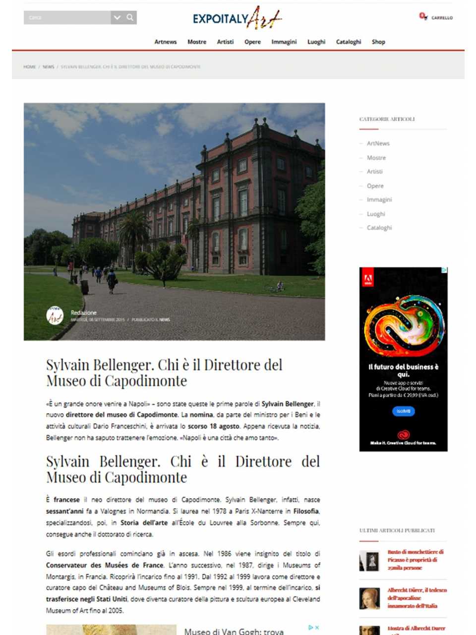 Sylvain Bellenger. Chi è il Direttore del Museo di Capodimonte