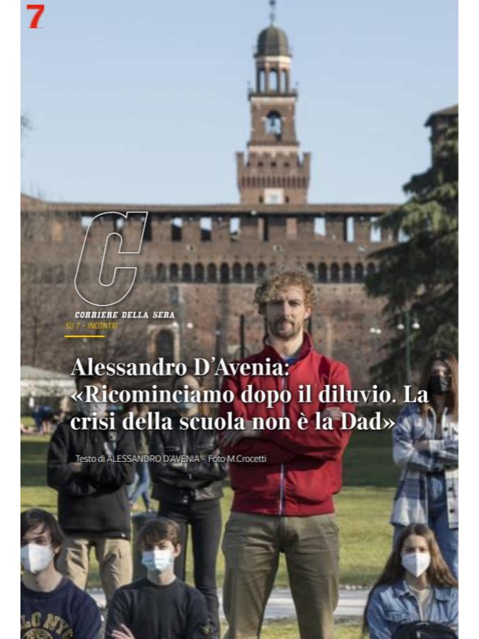 Ricominciamo dopo il diluvio. La crisi della scuola non è la Dad