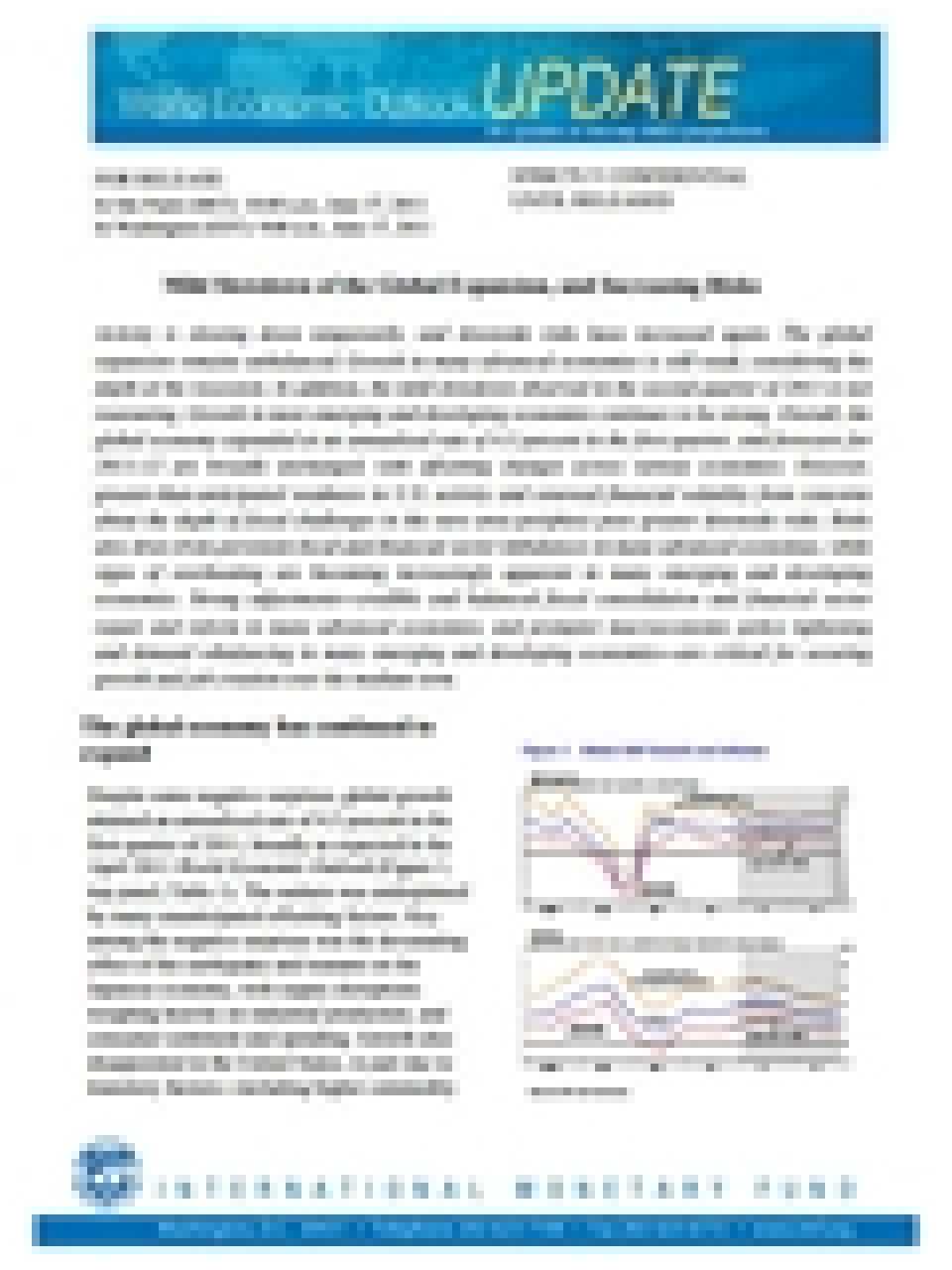 Mild Slowdown of the Global Expansion, and Increasing Risks World Economic Outlook Update
