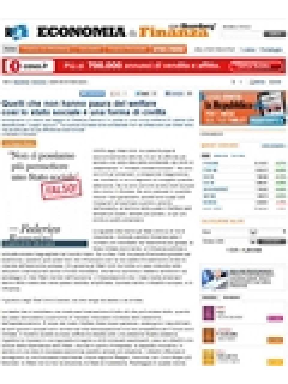 Quelli che non hanno paura del welfare - così lo stato sociale è una forma di civiltà