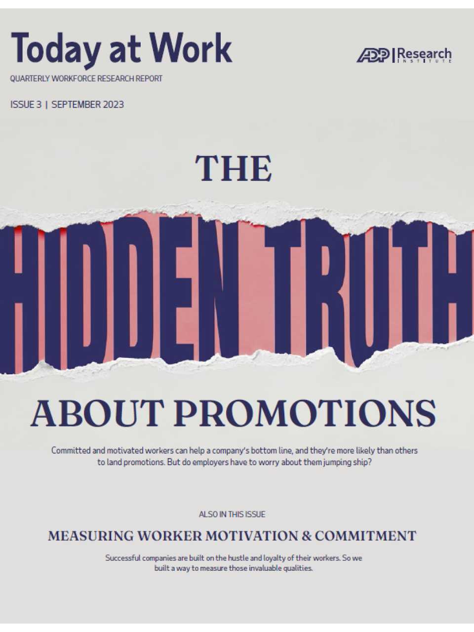Today at Work. Quarterly workforce research report - Issue 3