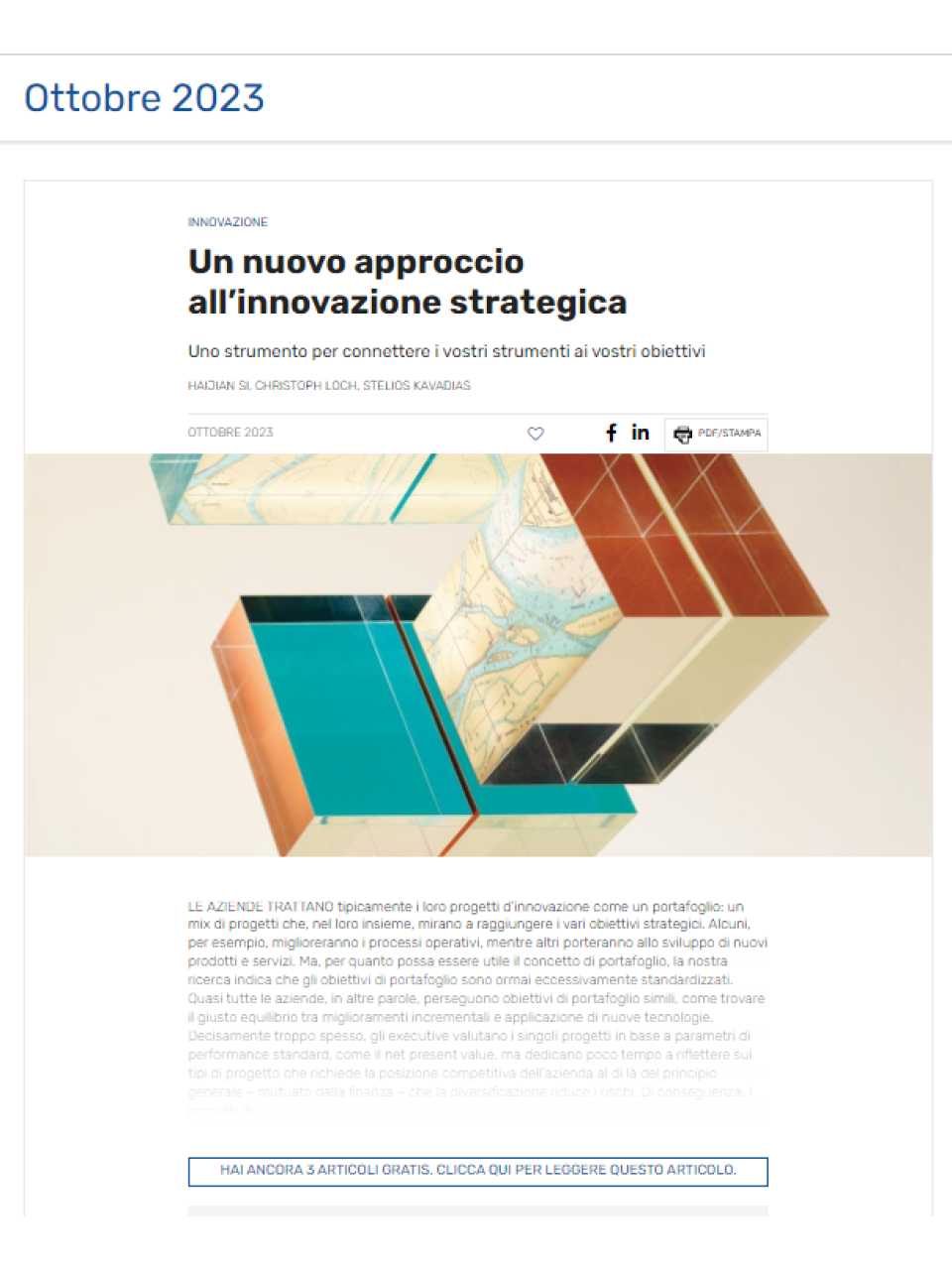AGGIORNAMENTO PERMANENTEIN PRESENZA
Leading in turbulent environments. Ripensare la strategia con l'esempio della Formula 1