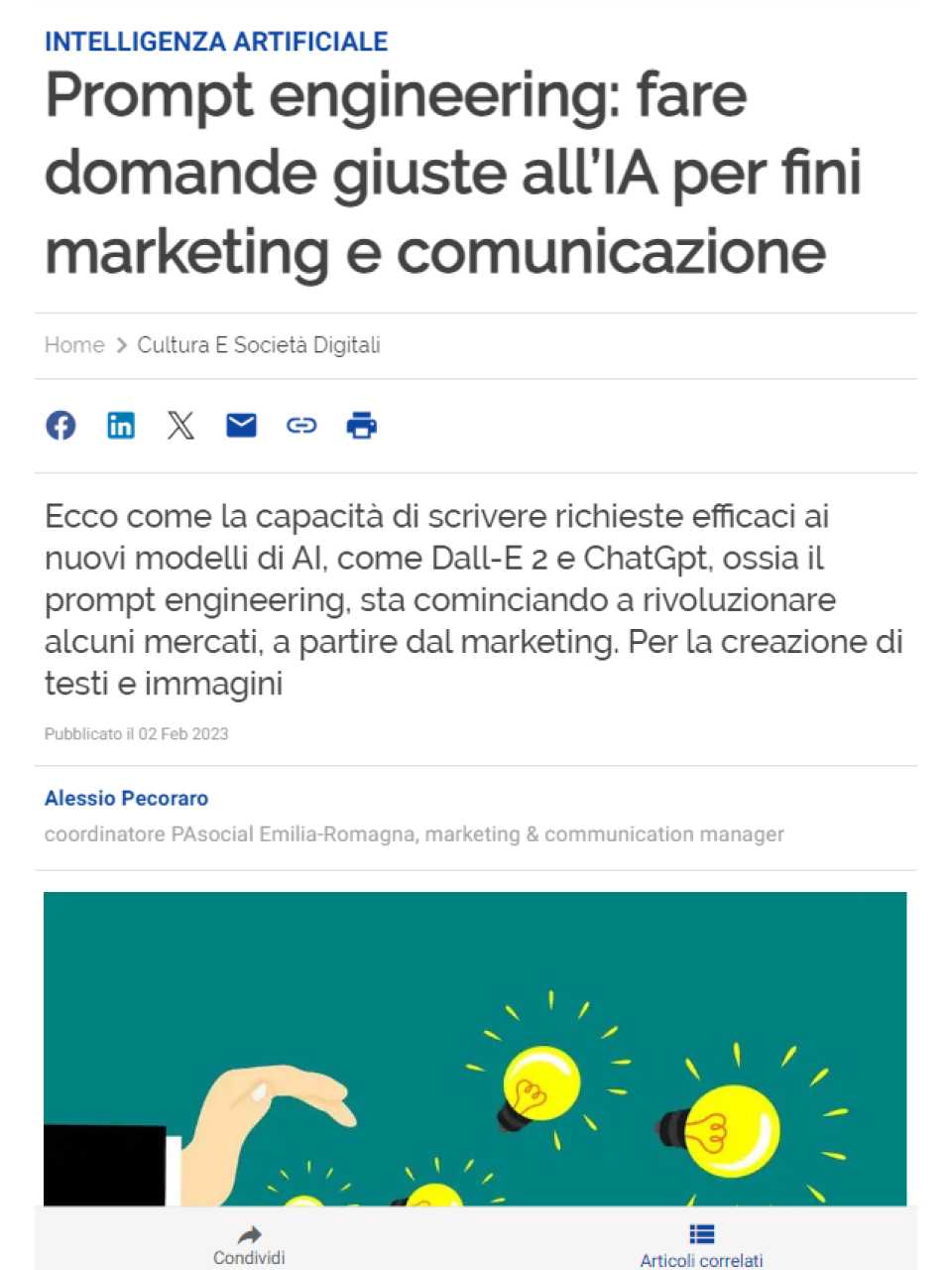 AGGIORNAMENTO PERMANENTEIN PRESENZA
Come si parla con Chat GPT? L’Intelligenza Artificiale e le sfide del suo uso reale in azienda