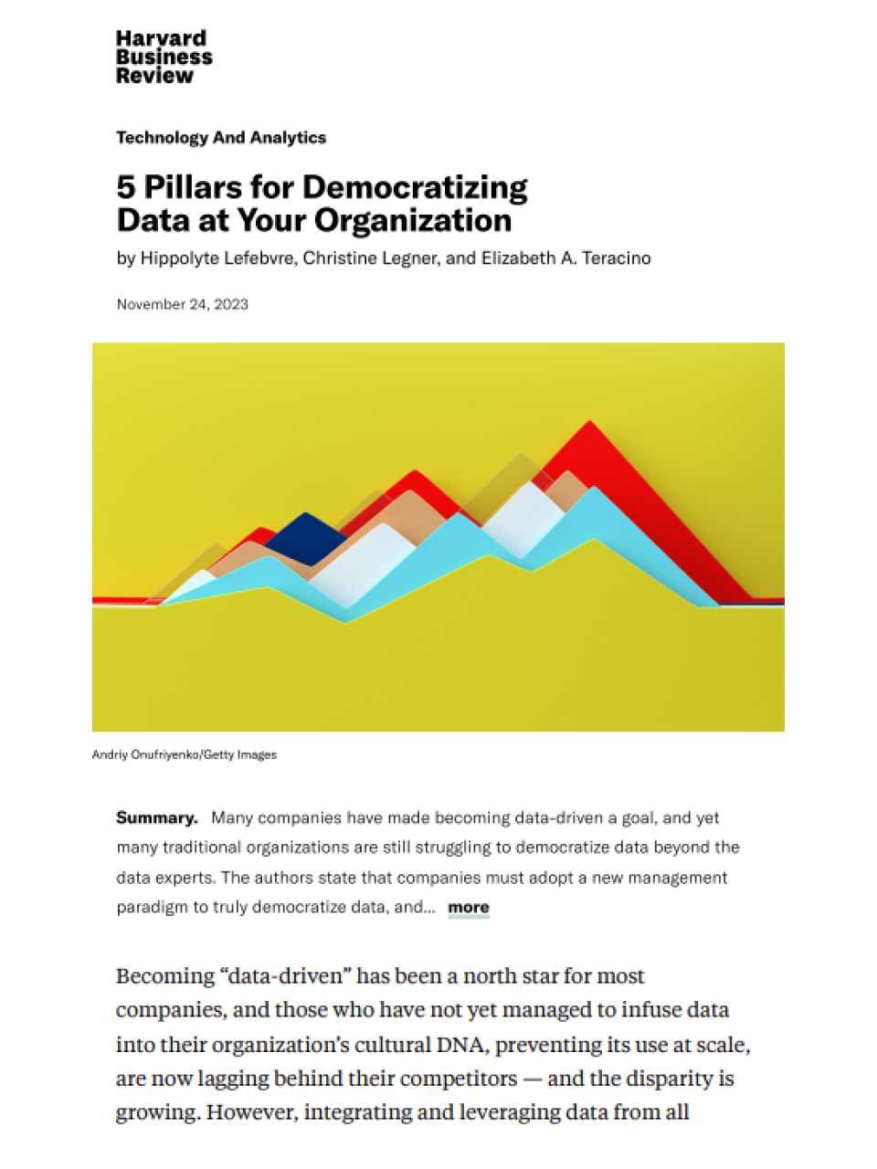 5 Pillars for Democratizing Data at Your Organization