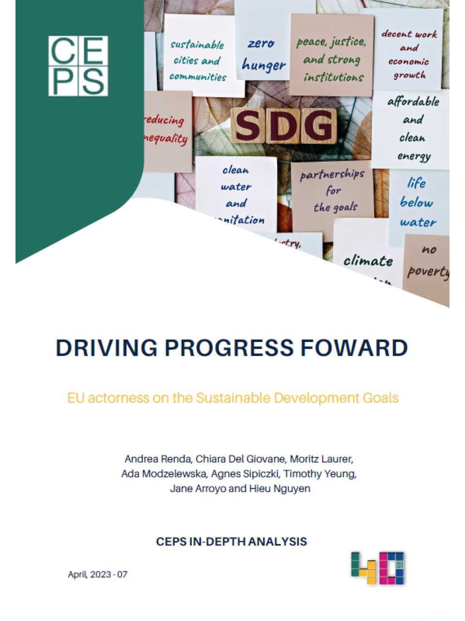 Driving progress forward: EU actorness on the Sustainable Development Goals