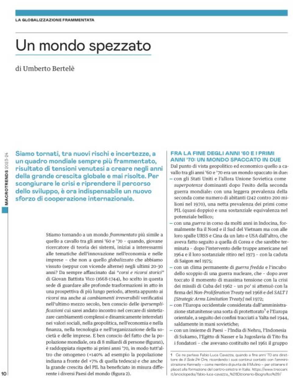 Un mondo spezzato