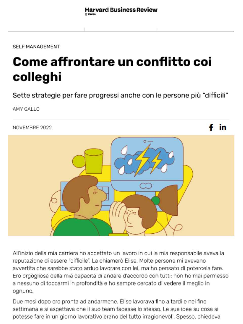 Come affrontare un conflitto coi colleghi