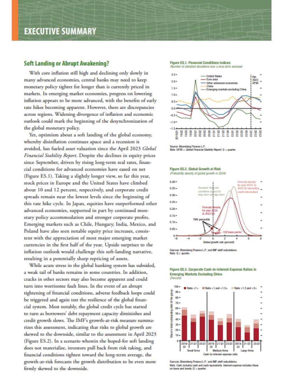 Global Financial Stability Report - Executive Summary