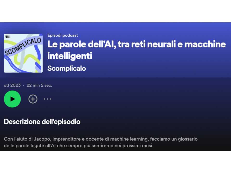 Le parole dell'AI, tra reti neurali e macchine intelligenti