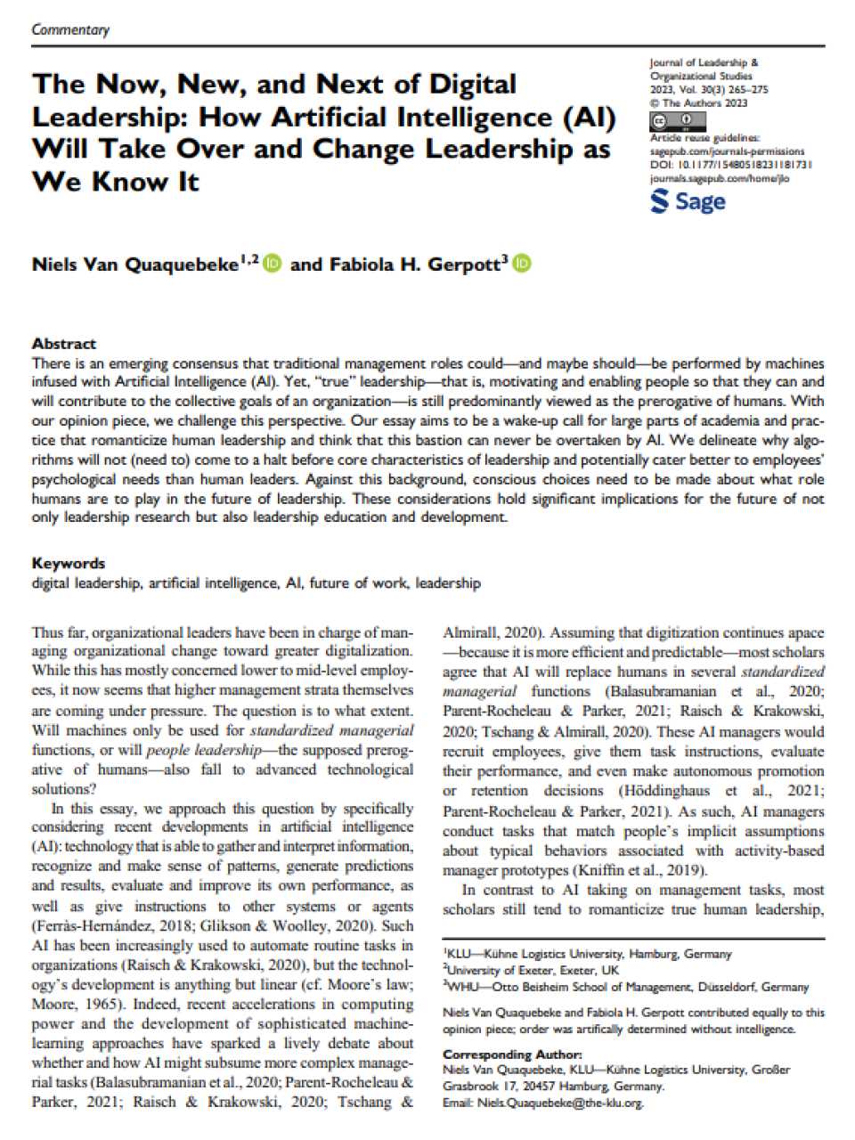 AGGIORNAMENTO PERMANENTEIN PRESENZA
La IA generativa sta cambiando la leadership? Spunti per migliorare il processo decisionale (con pranzo di networking)
