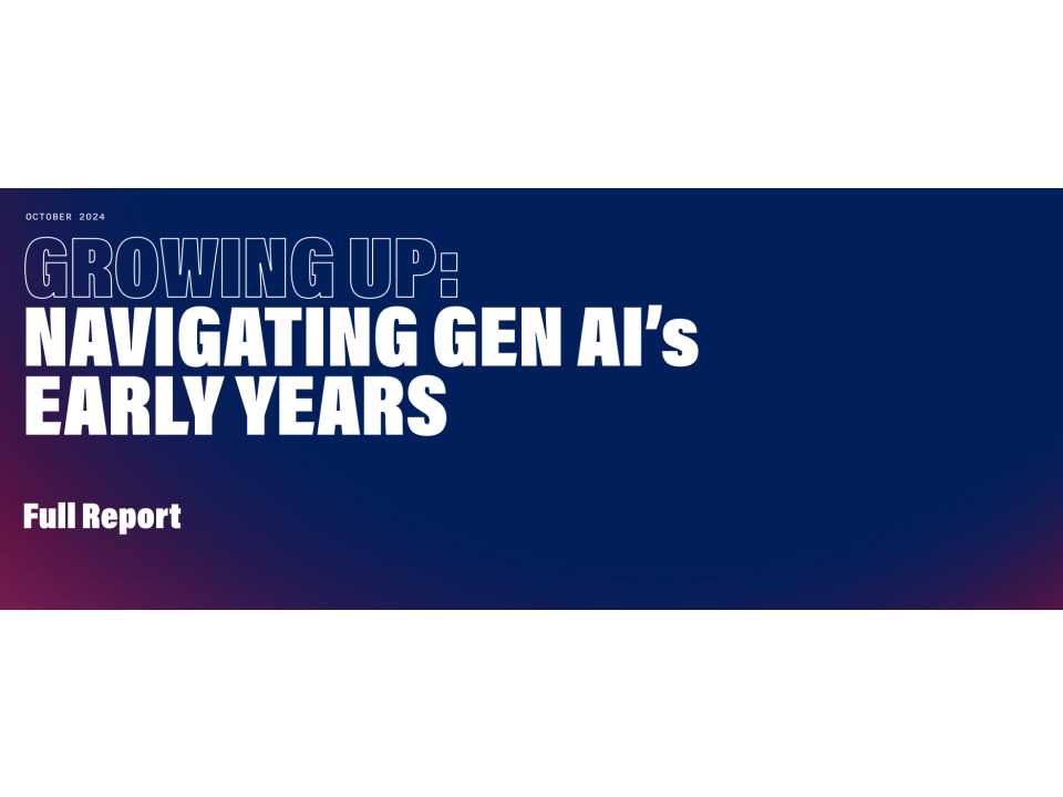 Growing Up: navigating AI's early years
