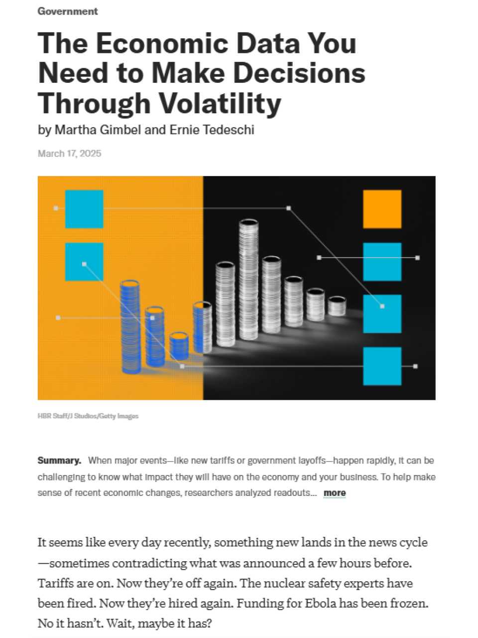 The economic data you need to make decisions through volatility