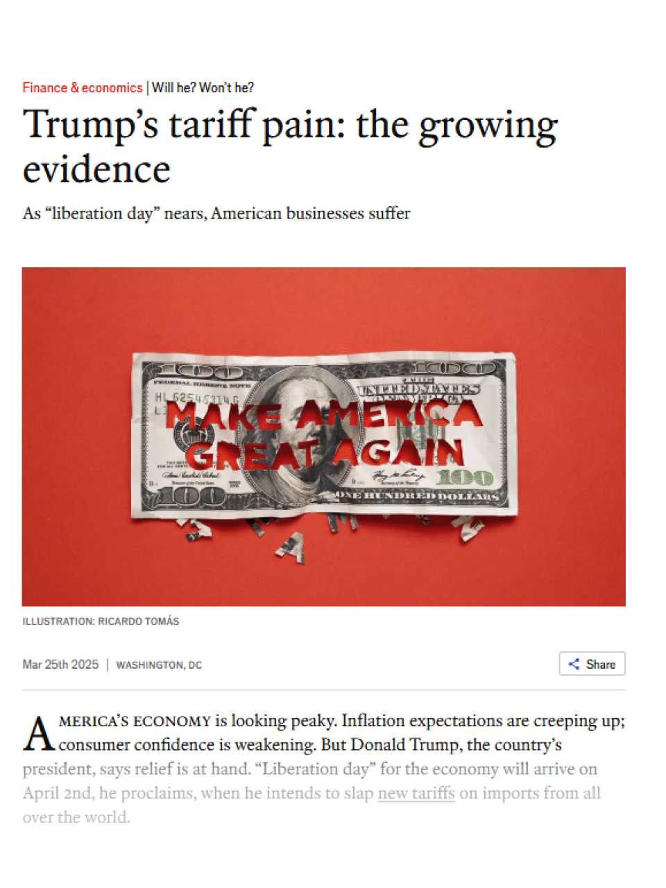 Trump’s tariff pain: the growing evidence