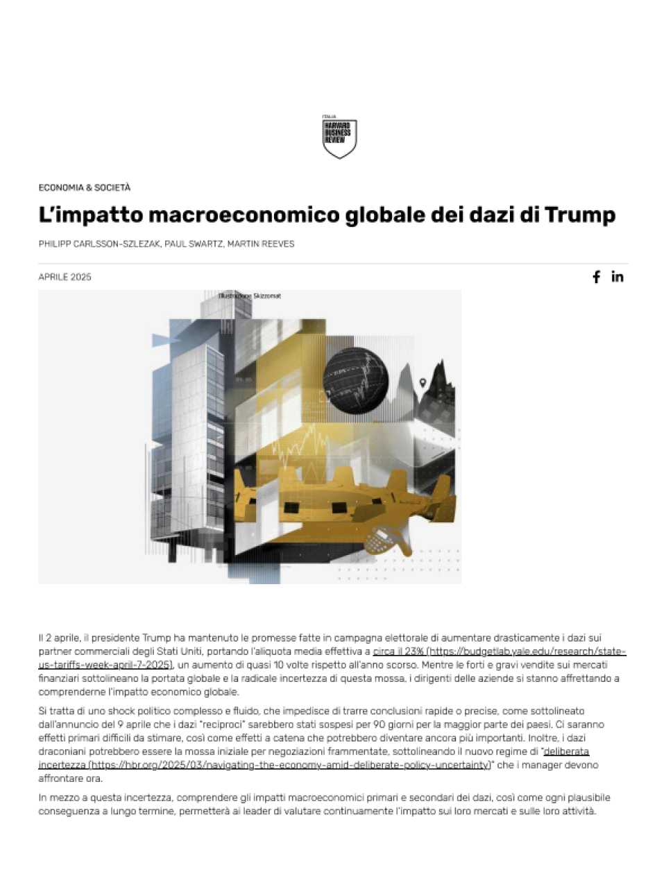 AMBROSETTI LIVEVIA WEB
Il grande disordine: economia, finanza e scambi globali nell’era del protezionismo risorgente