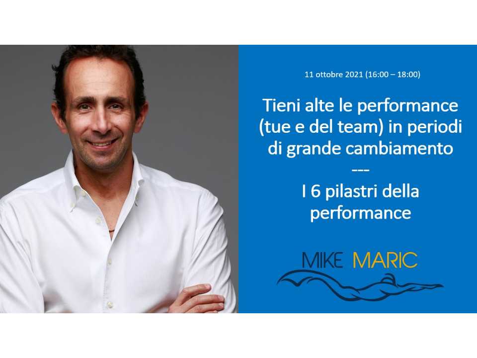 AMBROSETTI MANAGEMENT (*)IN PRESENZA E VIA WEB
Tieni alte le performance (tua e del team) in periodi di grande cambiamento