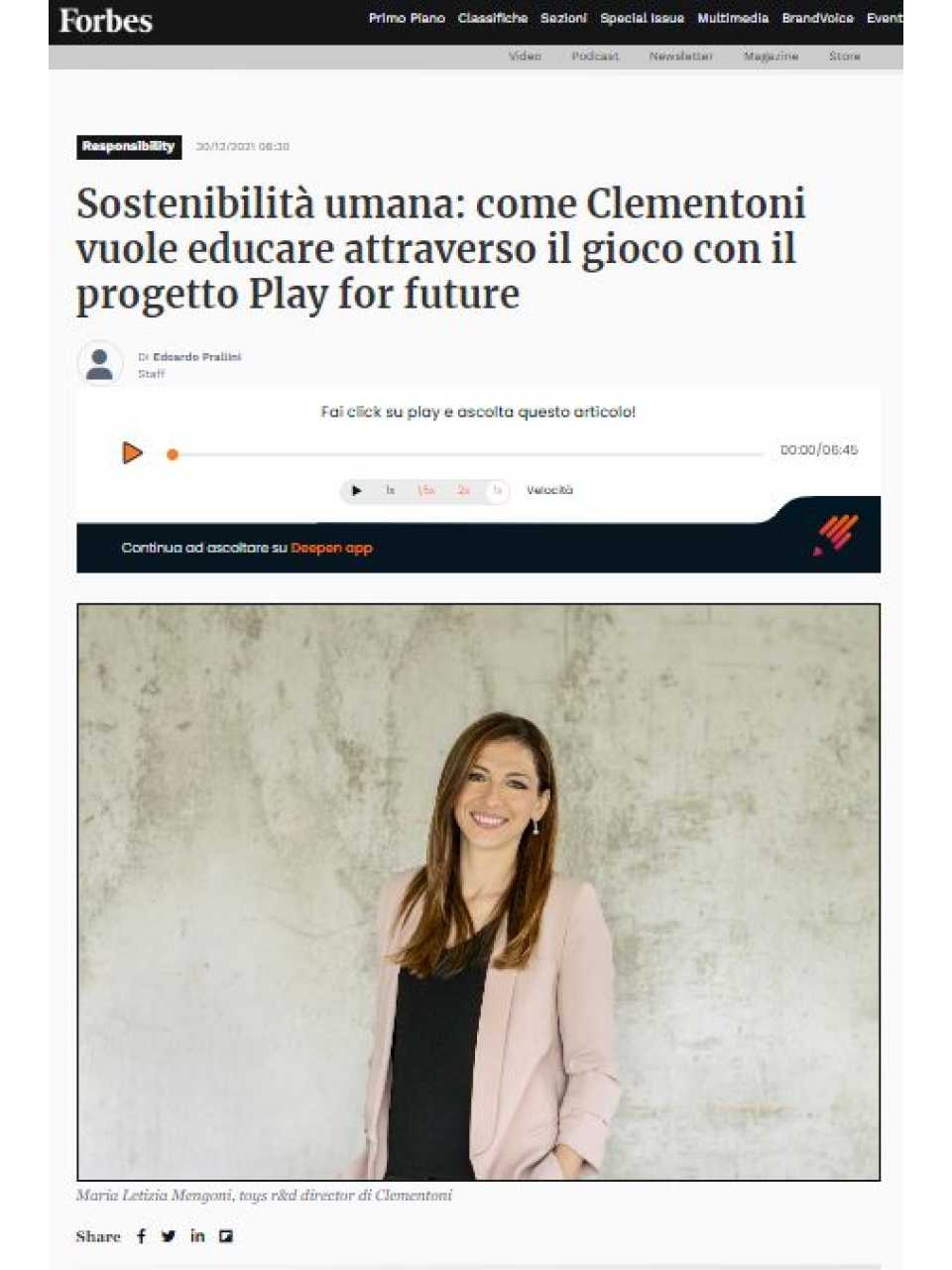 Sostenibilità umana: come Clementoni vuole educare attraverso il gioco con il progetto Play for future